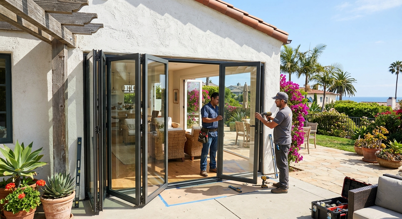 Bi-fold door installation Santa Monica