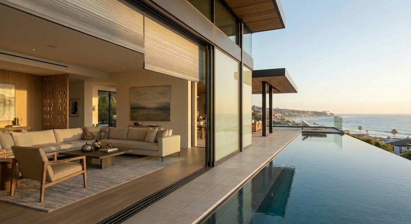 Smart glass and automated shading Santa Monica