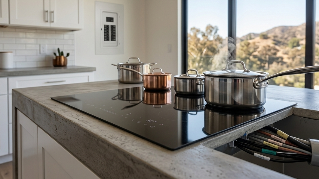 Modern Induction Stove Installation Detail
